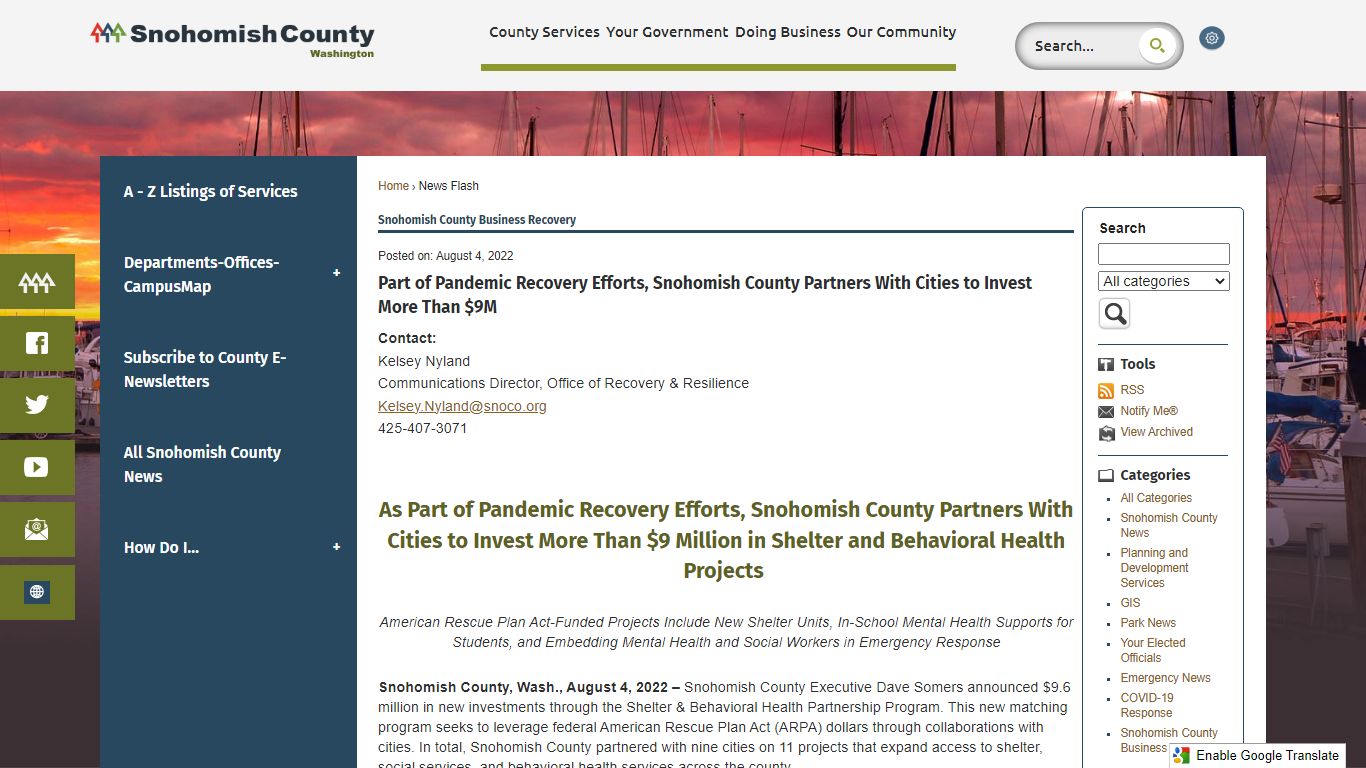 News Flash • Snohomish County, WA • CivicEngage